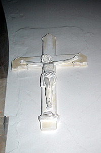 Crucifix behind the pulpit June 2011